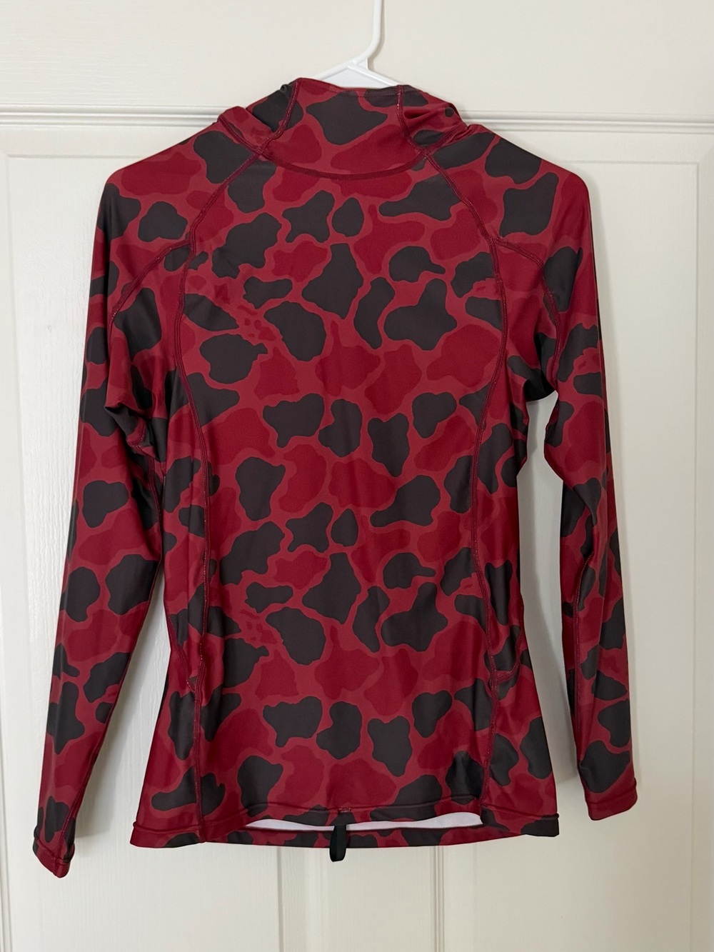 Florence marine x hooded Rashguard large red camo